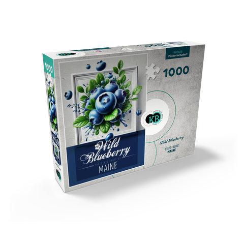 Colorful Fruits: Maine, Wild Blueberry -State Fruits Series 1000 Jigsaw Puzzle box view2