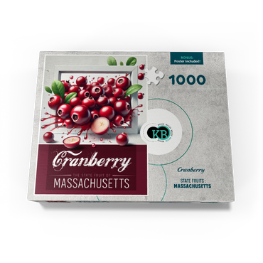 Colorful Fruits: Massachusetts, Cranberry -State Fruits Series 1000 Jigsaw Puzzle box view3