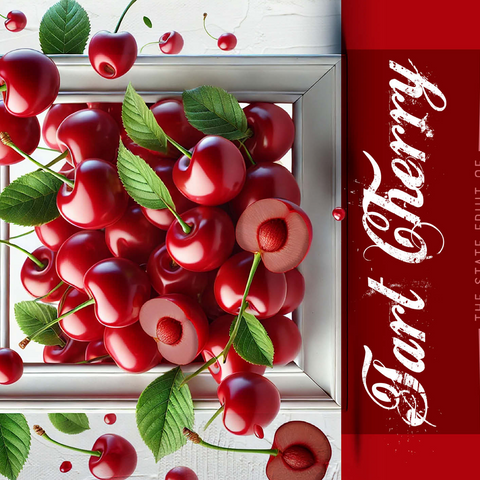 Colorful Fruits: Michigan, Tart Cherry -State Fruits Series 500 Jigsaw Puzzle 3D Modell