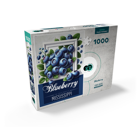 Colorful Fruits: Mississippi, Blueberry -State Fruits Series 1000 Jigsaw Puzzle box view2