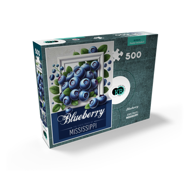 Colorful Fruits: Mississippi, Blueberry -State Fruits Series 500 Jigsaw Puzzle box view2