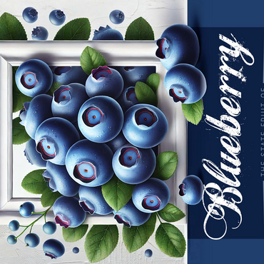 Colorful Fruits: Mississippi, Blueberry -State Fruits Series 500 Jigsaw Puzzle 3D Modell