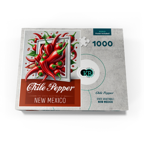 Colorful Fruits: New Mexico, Chile Pepper -State Fruits Series 1000 Jigsaw Puzzle box view3