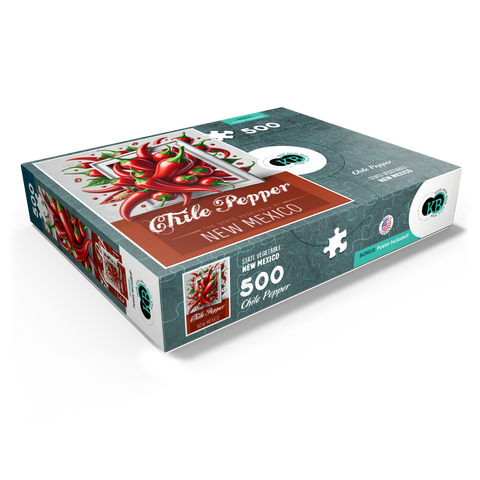 Colorful Fruits: New Mexico, Chile Pepper -State Fruits Series 500 Jigsaw Puzzle box view1