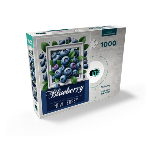 Colorful Fruits: New Jersey, Blueberry -State Fruits Series 1000 Jigsaw Puzzle box view2