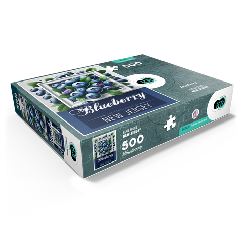 Colorful Fruits: New Jersey, Blueberry -State Fruits Series 500 Jigsaw Puzzle box view1