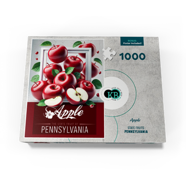 Colorful Fruits: Pennsylvania, Apple -State Fruits Series 1000 Jigsaw Puzzle box view3