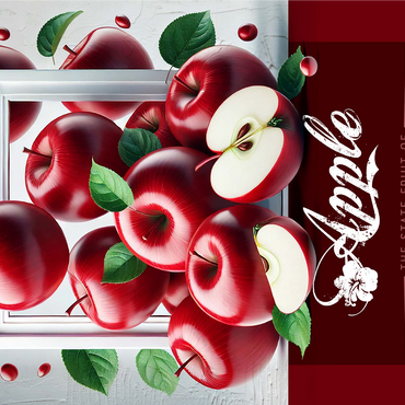 Colorful Fruits: Pennsylvania, Apple -State Fruits Series 1000 Jigsaw Puzzle 3D Modell