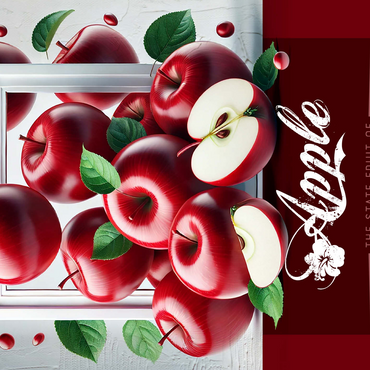 Colorful Fruits: Pennsylvania, Apple -State Fruits Series 500 Jigsaw Puzzle 3D Modell