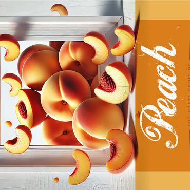 Colorful Fruits: South Carolina, Peach -State Fruits Series 1000 Jigsaw Puzzle 3D Modell