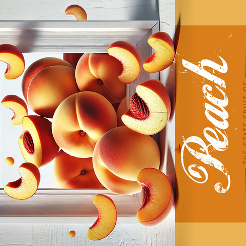 Colorful Fruits: South Carolina, Peach -State Fruits Series 500 Jigsaw Puzzle 3D Modell