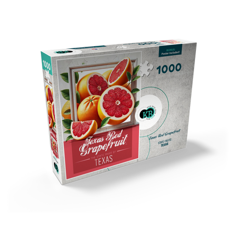 Colorful Fruits: Texas, Red Grapefruit -State Fruits Series 1000 Jigsaw Puzzle box view2