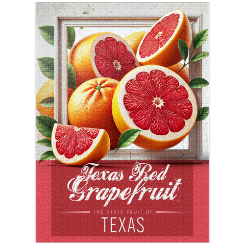 puzzleplate Colorful Fruits: Texas, Red Grapefruit -State Fruits Series 1000 Jigsaw Puzzle