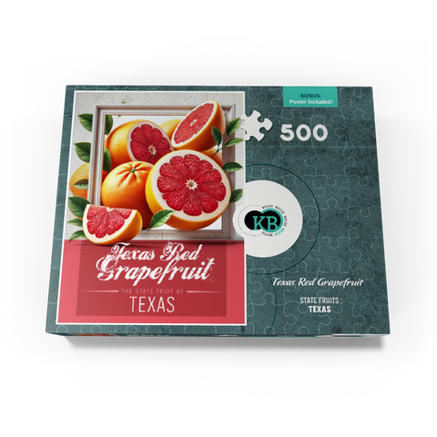 Colorful Fruits: Texas, Red Grapefruit -State Fruits Series 500 Jigsaw Puzzle box view3