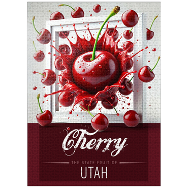 puzzleplate Colorful Fruits: Utah, Cherry -State Fruits Series 1000 Jigsaw Puzzle