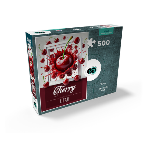 Colorful Fruits: Utah, Cherry -State Fruits Series 500 Jigsaw Puzzle box view2