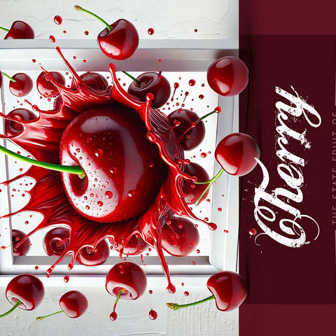 Colorful Fruits: Utah, Cherry -State Fruits Series 500 Jigsaw Puzzle 3D Modell