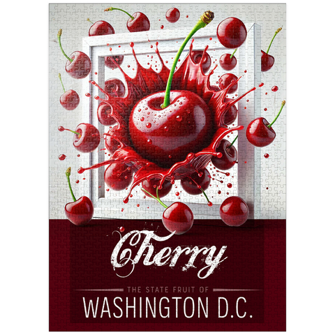 puzzleplate Colorful Fruits: Washington D.C., Cherry -State Fruits Series 1000 Jigsaw Puzzle