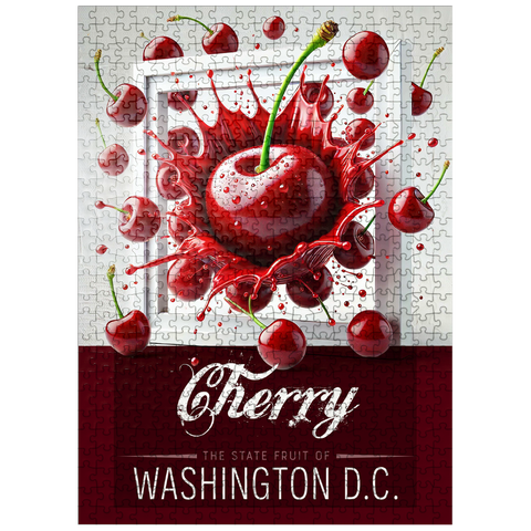 puzzleplate Colorful Fruits: Washington D.C., Cherry -State Fruits Series 500 Jigsaw Puzzle