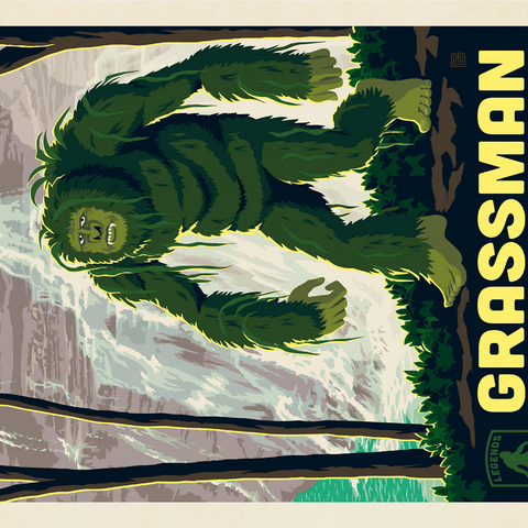 Legends Of The National Parks: Cuyahoga Valley's Grassman 1000 Jigsaw Puzzle 3D Modell