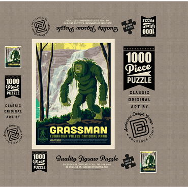 Legends Of The National Parks: Cuyahoga Valley's Grassman 1000 Jigsaw Puzzle box 3D Modell