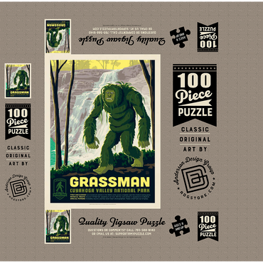 Legends Of The National Parks: Cuyahoga Valley's Grassman 100 Jigsaw Puzzle box 3D Modell