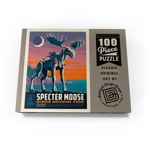 Legends Of The National Parks: Acadia's Specter Moose 100 Jigsaw Puzzle box view3
