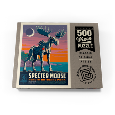 Legends Of The National Parks: Acadia's Specter Moose 500 Jigsaw Puzzle box view3