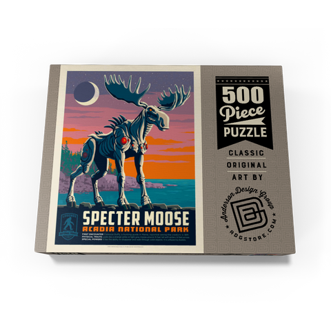 Legends Of The National Parks: Acadia's Specter Moose 500 Jigsaw Puzzle box view3