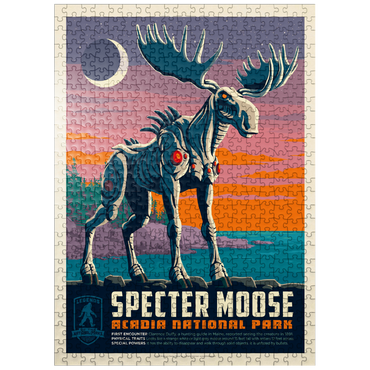 puzzleplate Legends Of The National Parks: Acadia's Specter Moose 500 Jigsaw Puzzle