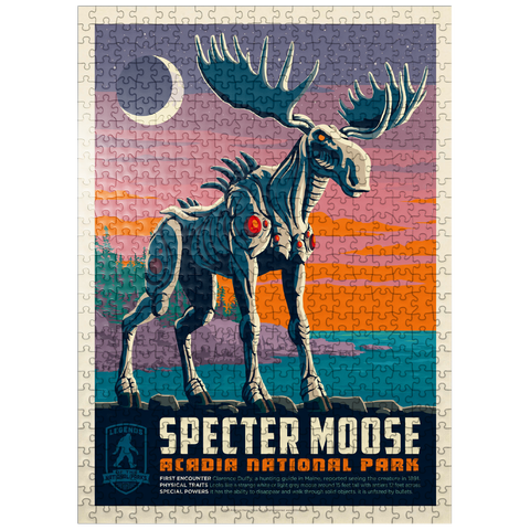 puzzleplate Legends Of The National Parks: Acadia's Specter Moose 500 Jigsaw Puzzle