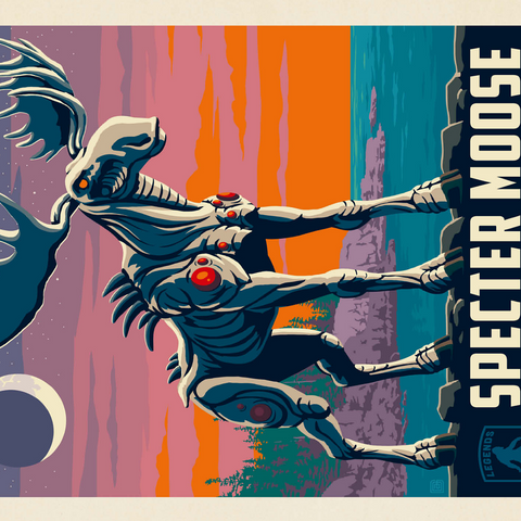 Legends Of The National Parks: Acadia's Specter Moose 500 Jigsaw Puzzle 3D Modell