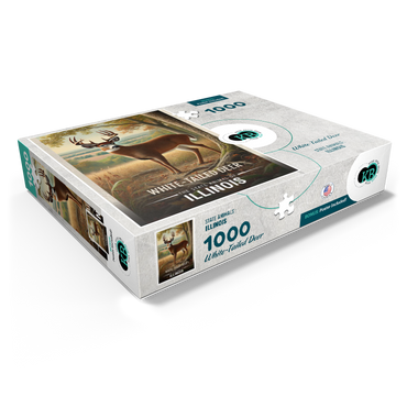 Illinois, White-Tailed Deer: State Animals Series 1000 Jigsaw Puzzle box view1