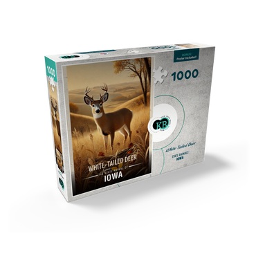 Iowa, White-Tailed Deer: State Animals Series 1000 Jigsaw Puzzle box view2