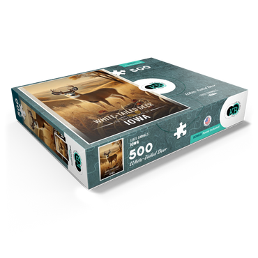 Iowa, White-Tailed Deer: State Animals Series 500 Jigsaw Puzzle box view1