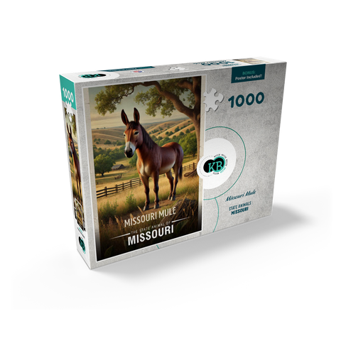 Missouri, Missouri Mule: State Animals Series 1000 Jigsaw Puzzle box view2