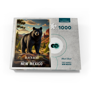 New Mexico, Black Bear: State Animals Series 1000 Jigsaw Puzzle box view3