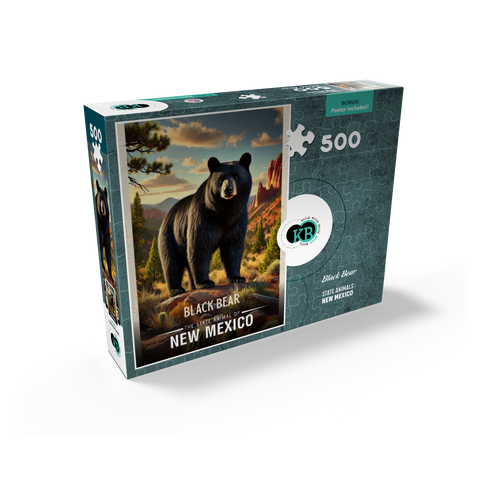 New Mexico, Black Bear: State Animals Series 500 Jigsaw Puzzle box view2