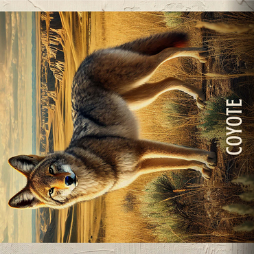 South Dakota, Coyote: State Animals Series 1000 Jigsaw Puzzle 3D Modell