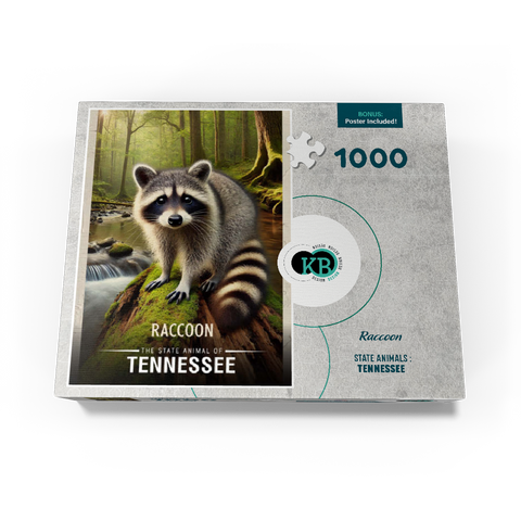 Tennessee, Raccoon: State Animals Series 1000 Jigsaw Puzzle box view3