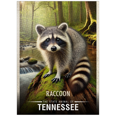 puzzleplate Tennessee, Raccoon: State Animals Series 1000 Jigsaw Puzzle