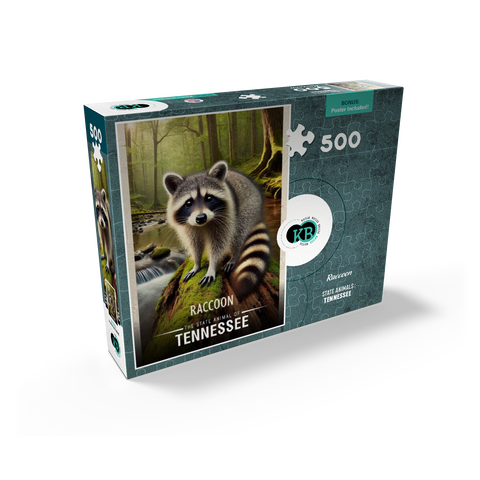 Tennessee, Raccoon: State Animals Series 500 Jigsaw Puzzle box view2