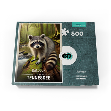 Tennessee, Raccoon: State Animals Series 500 Jigsaw Puzzle box view3