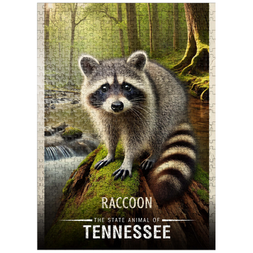 puzzleplate Tennessee, Raccoon: State Animals Series 500 Jigsaw Puzzle