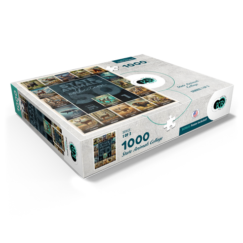 Collage: State Animals Series, Part 1 of 3 1000 Jigsaw Puzzle box view1