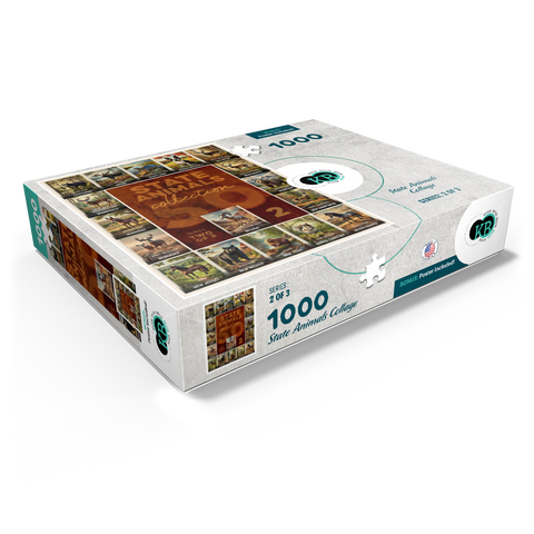 Collage: State Animals Series, Part 2 of 3 1000 Jigsaw Puzzle box view1