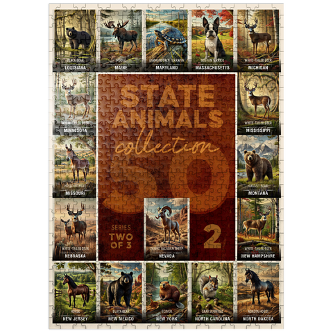 puzzleplate Collage: State Animals Series, Part 2 of 3 500 Jigsaw Puzzle