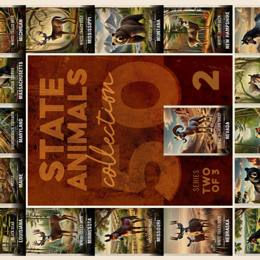 Collage: State Animals Series, Part 2 of 3 500 Jigsaw Puzzle 3D Modell