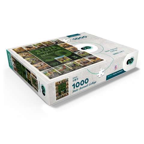 Collage: State Animals Series, Part 3 of 3 1000 Jigsaw Puzzle box view1