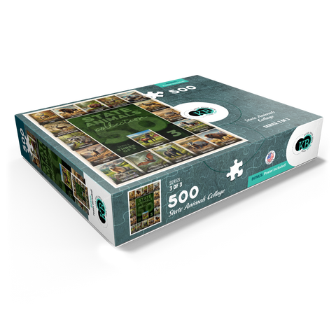 Collage: State Animals Series, Part 3 of 3 500 Jigsaw Puzzle box view1